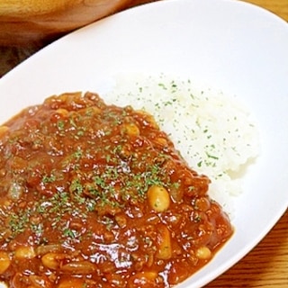 超簡単!!ひき肉と大豆のトマトカレー